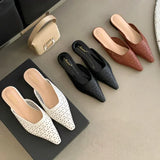 Kylethomasw Summer Hollow Flat Women's Slippers Comfortable Soft Bottom Non-slip Casual Fashion Sandals Women Pantuflas Mujer