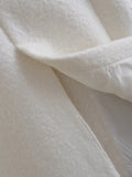 KYLETHOMASW  -  Coat Women Fashion Women's White Single-Breasted Trench AW British Woolen Long Coat