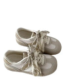 KYLETHOMASW  -  New Ballet Style Bowling Shoes French Bow Tie Mary Janes Heightening Thin Heel Women's Single Shoes Casual Low Cut PU Leather