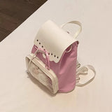 KYLETHOMASW  -  Bow Transparent Mochila Student Ita Bag Large Capaci Mochilas Mujer Sweet Cool Girls Backpack Student Bags for Woman Bolsas