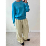 Kylethomasw   -  2024 Summer Vintage Korean Retro High Street Hairy and Thick Low Waist Trousers Streetwear Fashion Wide Leg Pants