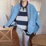 KYLETHOMASW  -  Women Thick Coat Solid Color Fleece Jacket Casual Style Loose Long Sleeve Warm Outerwear Autumn Winter Wear Coat For Ladies