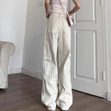 KYLETHOMASW  -  American Vintage Jeans Women Streetwear Casual High Waist Denim Pants New Spring Fashion High Street Baggy Cargo Trousers