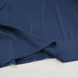 KYLETHOMASW  -  Office Siren Satin Dress for Women's Autumn Elegant Blue Swing Collar Long-sleeved Slim Fit Short Dress Female Clothes