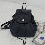 KYLETHOMASW  -  Women Preppy Kawaii Plaid Backpacks for Students Simple Y2k Aesthetic Fashion Backpack Korean Casual All Match Trendy Schoolbags
