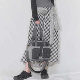KYLETHOMASW  -  Harajuku Grey Casual Handbag Women High Street Pocket Chic Y2k Shoulder Bags Purse Female Retro Crossbody Bags Aesthetic