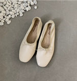 KYLETHOMASW  -  Fashion Butterfly-Knot Ladies Flat Mary Jane Women's Shoes Female Slides PU Footwear Luxury Ballet Flats Dance Shoes For Woman