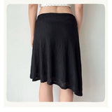 KYLETHOMASW  -  French Vintaeg Pleater Low Waist A-line Jacquard Skirt Y2k Fashion Elegant Vacation Casual Women Jupe Lrregular Design Skirts