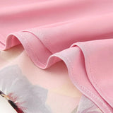KYLETHOMASW  -  Ruffles V neck Floral Print Chiffon Full Sleeve Dress Woman Ball Tassel Lacing up Bow Waist Mini Summer Dresses Femme Robe