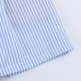 KYLETHOMASW  -  High Waist Casual Loose Women's Shorts Striped Summer Fashion Comfortable Polyester Thin Stripe Patterned Loose Fit