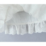 KYLETHOMASW  -  Sexy Off Shoulder White Cropped Shirt Women Front Button Short Sleeve Cotton Summer Blouse Sweet Tops New