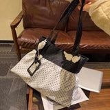 KYLETHOMASW  -  Polka Dot Daily Tote Bag Underarm Shoulder Bags Teenage Girls Bolsos mujer Large Capaci Bolsa Canvas Bolso Commuter Sac Femme