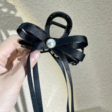 Kylethomasw Fairy Bowknot Hair Clips Ribbon Women Ballet Art Streamer Clamp Hairpin Bow Shark Cawl Clips Girls Hair Accessories