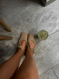 KYLETHOMASW  -  New Fashion Square Toe Mary Janes Ladies Flats Slip On Shoes Outdoor Female Butterfly-Knot Footwear Lolita Women Flats Shoes