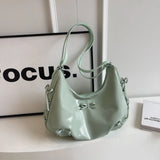 KYLETHOMASW  -  Trend Brand Crescent Bag Women PU Leather Fashion Backpack High Quality Shoulder Bag Adjustable Strap Ladies Solid Crossbody Bag