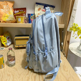 KYLETHOMASW  -  2 Piece Fashion Cute Student School Bag Casual Large Capacity Waterproof Backpack Woman Book Bag Girl