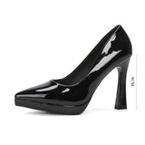 KYLETHOMASW  -  High Heels Women's Spring Autumn Waterproof Table High Heel Pumps Women's Pointed Toes Thin Heels Bridesmaid Work Shoes Women