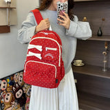 KYLETHOMASW  -  Polka Dot Bow Mochilas Mujer University Student Mochila Korean Style Bag Travel Laptop Backpack Hot Sales Bags for Woman