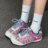 KYLETHOMASW  -  Women's Sneakers 2025 Summer Fashion Breathable Lace Up Running Shoes Outside Soft Soled Lightweight Comfortable Sneakers