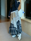 KYLETHOMASW  -   Winter Thicken Women A-Line Skirts Daily New Slim Lace All Match Chic Vintage Hollow Out Streetwear High Waist Loose