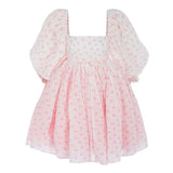 KYLETHOMASW  -  Elegant Lady Birthday Party Mini Dresses Y2K Kawaii Puff Sleeve Square Collar A-lin Dress for Women Wedding Evening Prom Clothes