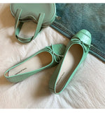 KYLETHOMASW  -  Spring and summer ballet flat shoes women's bow fashionable and comfortable work shoes women's work shoes single shoes flats