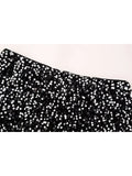 Kylethomasw Women's Fashion Sequins Shorts 2024 Spring Black Sparkling Casual Party Shorts Elastic Waist Sexy Women's Chic Shorts