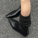 KYLETHOMASW  -  Designer Brand Genuine Leather Insole Height-increasing Boots with Zipper At The Back Silver Fashionable Ankle Boots for Women
