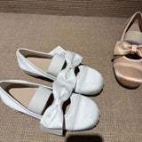 KYLETHOMASW  -  Women's Bow Mary Jane Shoes Square Satin Low Heel Flat Shoes Elegant Strap Ladies Pumps for Wedding Office Daily Wear Shoes