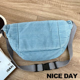 Kylethomasw Large Capacity Waist Bag Women Shoulder Crossbody Bags Casual Fanny Pack Simple Phone Purses Denim Waist Bag Ladies Chest Bags