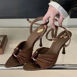 KYLETHOMASW  -  Fashion Street Style Elegant Thin High Heels Woman Pumps Pointed Toe Slingbacks Stripper Party Dress Shoes