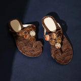 KYLETHOMASW  -  High-end Flip-flop Thong Sandals for Women Summer New Flat Slip-on Shoes for Outdoor Wear