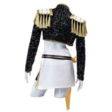 KYLETHOMASW  -  Mira Cosplay Costume Wig Shoes Black Coat Singing Suit Song-Promotion Costume Women Halloween Party Role Playing Outfit