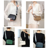 KYLETHOMASW  -  Women Crossbody Bag Casual Leather Shoulder Handbag Solid Travel Purse Vintage Adjustable Shoulder Straps Tote Bag Clutch Purse