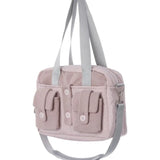 KYLETHOMASW  -  Harajuku Grey Casual Handbag Women High Street Pocket Chic Y2k Shoulder Bags Purse Female Retro Crossbody Bags Aesthetic