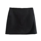 KYLETHOMASW  -  Black Mini Skirt Skort Women High Waist Skirts Brown Sexy Cute Summer Shorts For Woman Kawaii Wrap Skirt With Shorts Pink