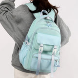 KYLETHOMASW  -  Multi-Compartment Student Backpack Large Capacity Wide Straps School Bag Lightweight Wear-resistant Children's Shoulder Backpack