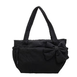 KYLETHOMASW  -  Lightweight Commuting Tote Bag Bow Versatile Shoulder Bags for College Students