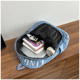 KYLETHOMASW  -  New Star School Bag for Female Japanese Denim Women Backpack High School Teenagers Student Casual Large Capacity Back Pack
