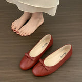 KYLETHOMASW  -  2026 Spring Women Flat Shoes Fashion Round Toe Bow-knot Slip On Ballet Shoes Soft Flat Shoes Ladies Casual Dress Shoes