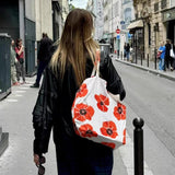 KYLETHOMASW  -  High-capacity Chic Floral Printing Women's Handbags Y2k Aesthetic Fashion Simple All Match Shoulder Bags Streetwear Underarm Bag