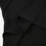KYLETHOMASW  -  Splicing diagonal collar long sleeved T-shirt with asymmetrical slit design, slimming top for spicy girls