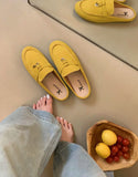 KYLETHOMASW  -  Summer New Style Slippers 2025 Fashion Elegant Versatile Trend Soft Soled Women Slippers Cow Leather Mules Slippers Lady Sandals
