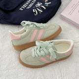 KYLETHOMASW  -  Vintage-style sneakers for women, new style white sneakers, trendy women's sneakers for students, casual sneakers, board shoes