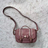 KYLETHOMASW  -  Korean College Style JK Uniform Bag Sweet Bow Lace Decoration Shoulder Crossbody Retro Mailman Bags