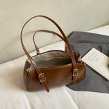 KYLETHOMASW  -  Winter Small PU Leather Square Handbags and Purses Women's Underarm Bag Trend Brand Solid Color Shoulder Bags