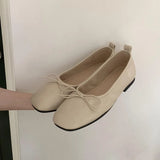 KYLETHOMASW  -  New Spring Fashion Butterfly-Knot Women Ballet Flats Shoes Shallow Female Soft Footwear Dress Ladies Flats Slip On Shoes