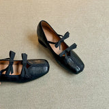 KYLETHOMASW  -  Low Heels Shallow Mouth Rubber Slides PU Hoof Low Heels Shallow Mouth Slides PU Rubber