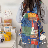 KYLETHOMASW  -  Retro Bohemian Style Colorful Student Schoolbags Large Storage Bag Sunflower Travel Backpack Laptop Backpacks Back To School