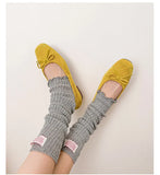 KYLETHOMASW  -  Spring and summer women's ballet flat shoes fashionable work professional leather women's single shoes women's shoes ladies